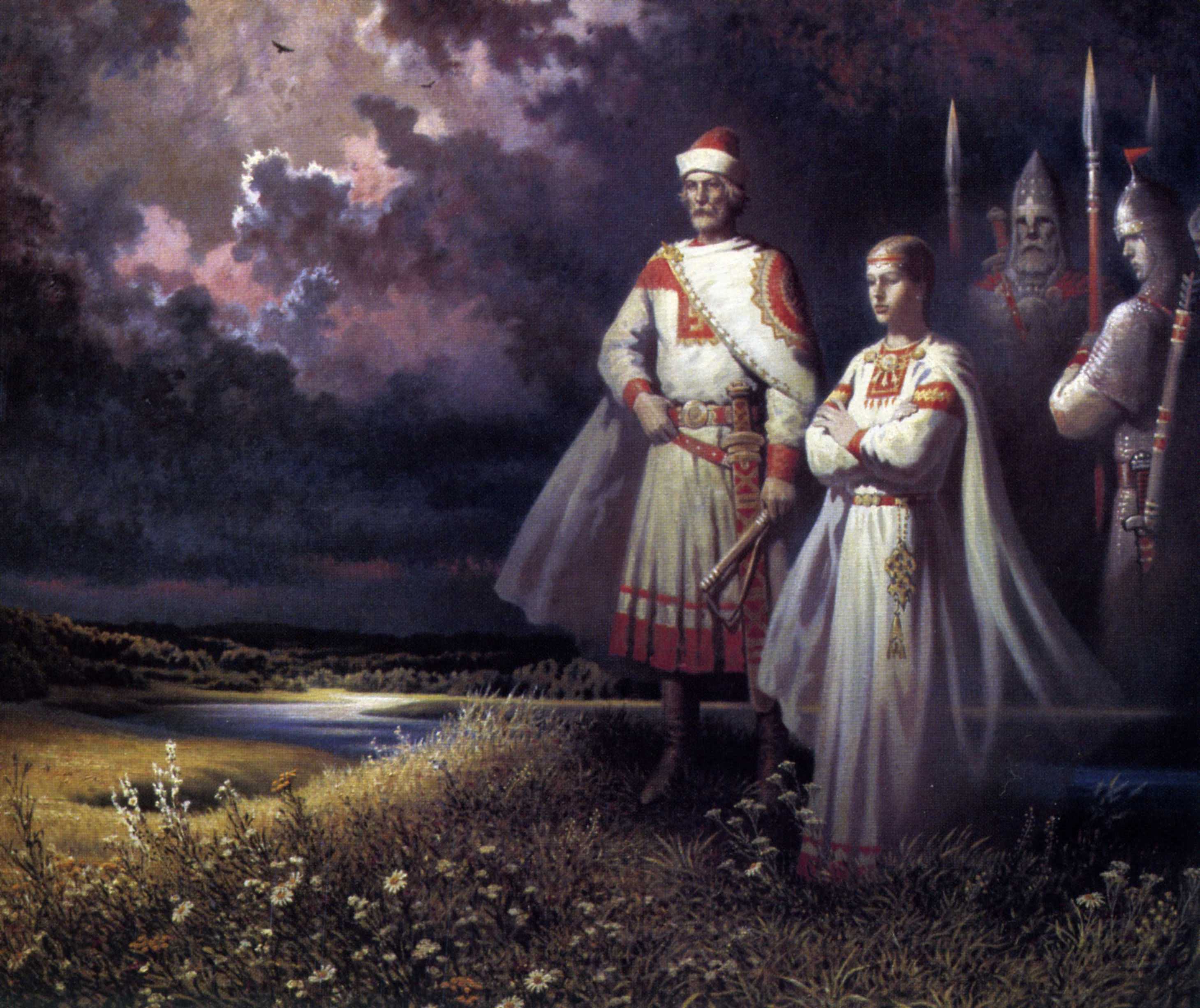 Киевский князь Игорь и его жена, княгиня Ольга